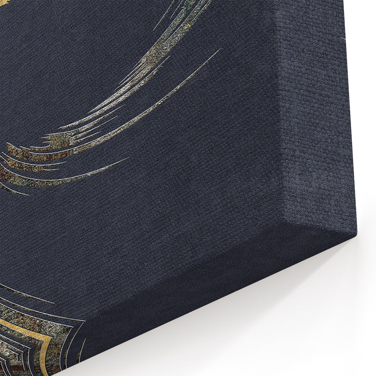 Swirling Abstract Elegance with Metallic Accents