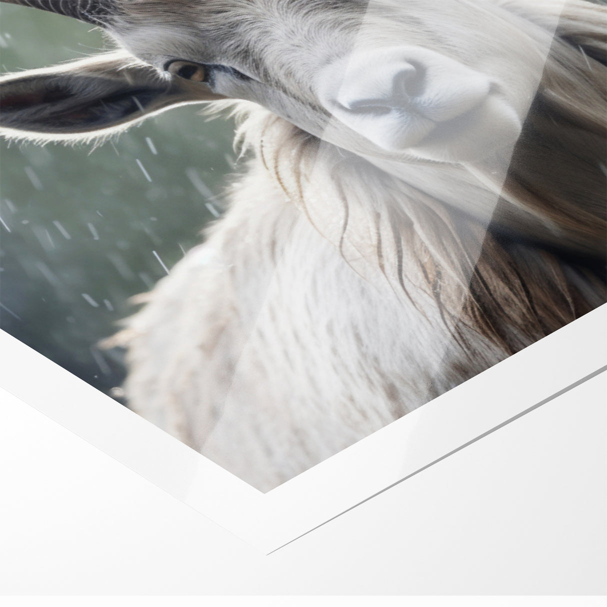 Serene Antelope in the Rain – Captivating Wildlife Canvas Art