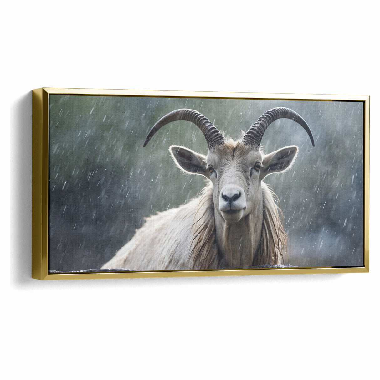 Serene Antelope in the Rain – Captivating Wildlife Canvas Art