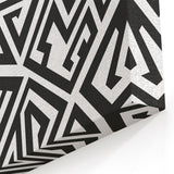 Bold Black and White Abstract Art | Geometric Monochrome Canvas