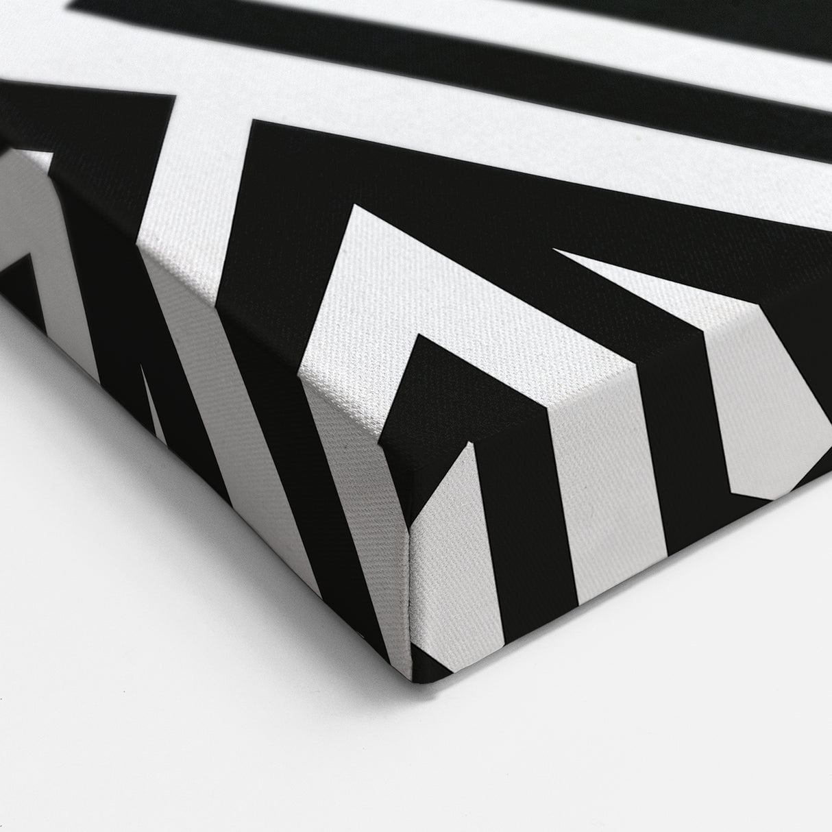 Bold Black and White Abstract Art | Geometric Monochrome Canvas