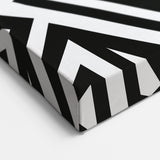 Bold Black and White Abstract Art | Geometric Monochrome Canvas