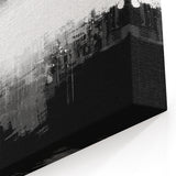 Contemporary Monochrome Abstract Black and White Canvas Art