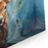 Vibrant Antelope in Abstract Blue Hues - Stunning Wildlife Wall Art