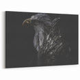 Dark Majesty - Dramatic Eagle Portrait Birds of Prey Art Print