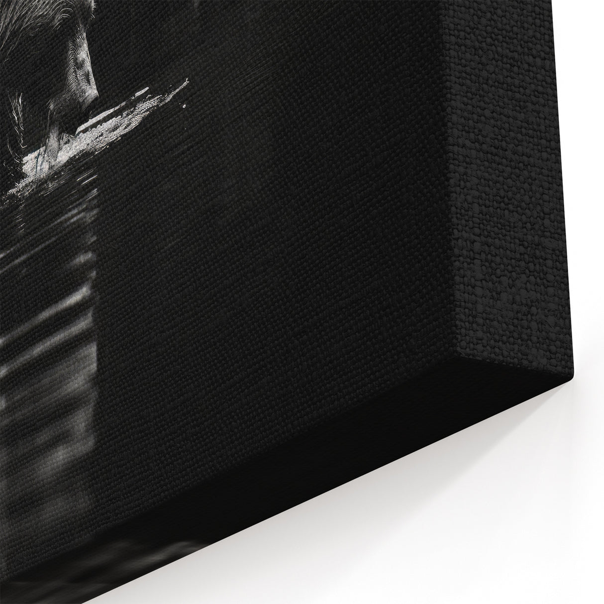 Graceful Black Bear in Water – Striking Wildlife Wall Art Print