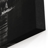 Graceful Black Bear in Water – Striking Wildlife Wall Art Print