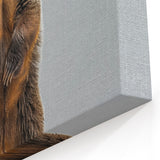 Adorable Standing Bear – Charming Wildlife Wall Art Print