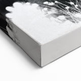 Striking Black Bear in Snow – Elegant Monochrome Wildlife Wall Art