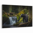 Serene Bear Forest - Stunning Wildlife Photography Canvas Art
