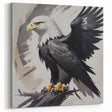 Powerful Eagle Wall Art - Bold Birds of Prey Artistic Canvas Print