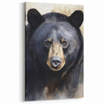 Graceful Bear Portrait - Elegant Wildlife Art Canvas Print