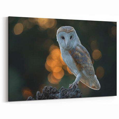 Enchanting Owl Wall Art - Majestic Birds of Prey in Twilight Canvas