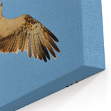 Soaring Bird of Prey - Majestic Eagle Wall Art in Clear Blue Sky