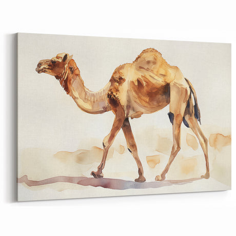 Camel Art Print - Elegant Watercolor Camel Decor - Camel Wall Decor