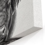 Buffalo Art Print – Detailed Bison Illustration for Modern Decor