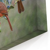 Majestic Cardinal Pair Wall Art - Nature's Beauty with Berries