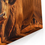 Elegant Buffalo Wall Art - Bison Canvas Decor for Rustic Interiors