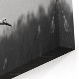 Majestic Crane Wall Art – Elegant Crane in Flight on Canvas & Acrylic