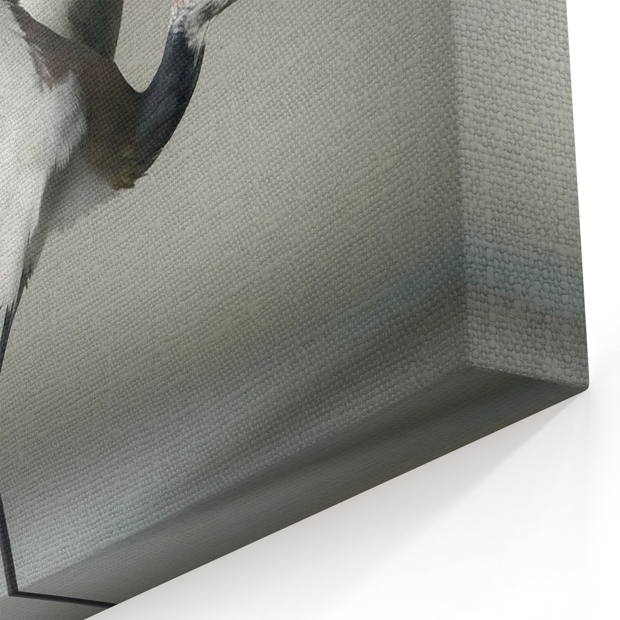 Dynamic Crane Wall Art – Graceful Crane in Motion on Canvas & Acrylic