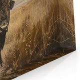 Classic Buffalo Wall Art - Majestic Bison Canvas Print for Rustic Decor