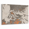 Dynamic Strokes and Lines Abstract Art - Geometric Canvas Print
