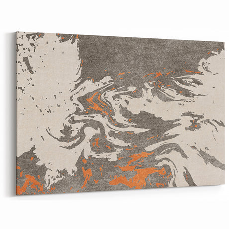 Dynamic Strokes and Lines Abstract Art - Geometric Canvas Print