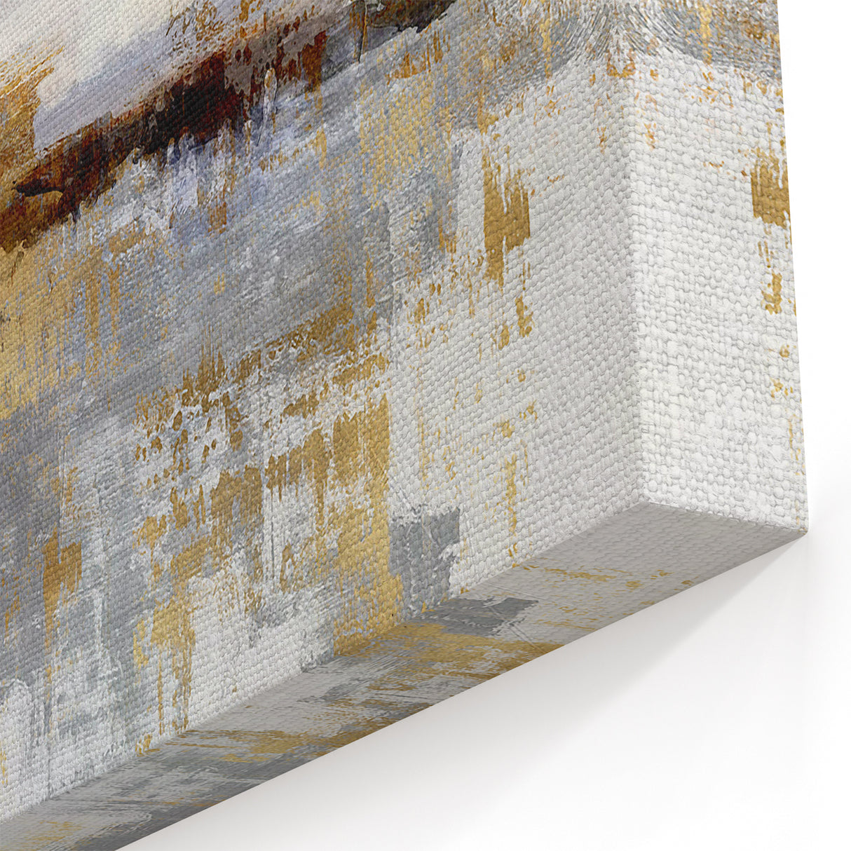 Modern Abstract Strokes and Lines Art - Geometric Canvas Print