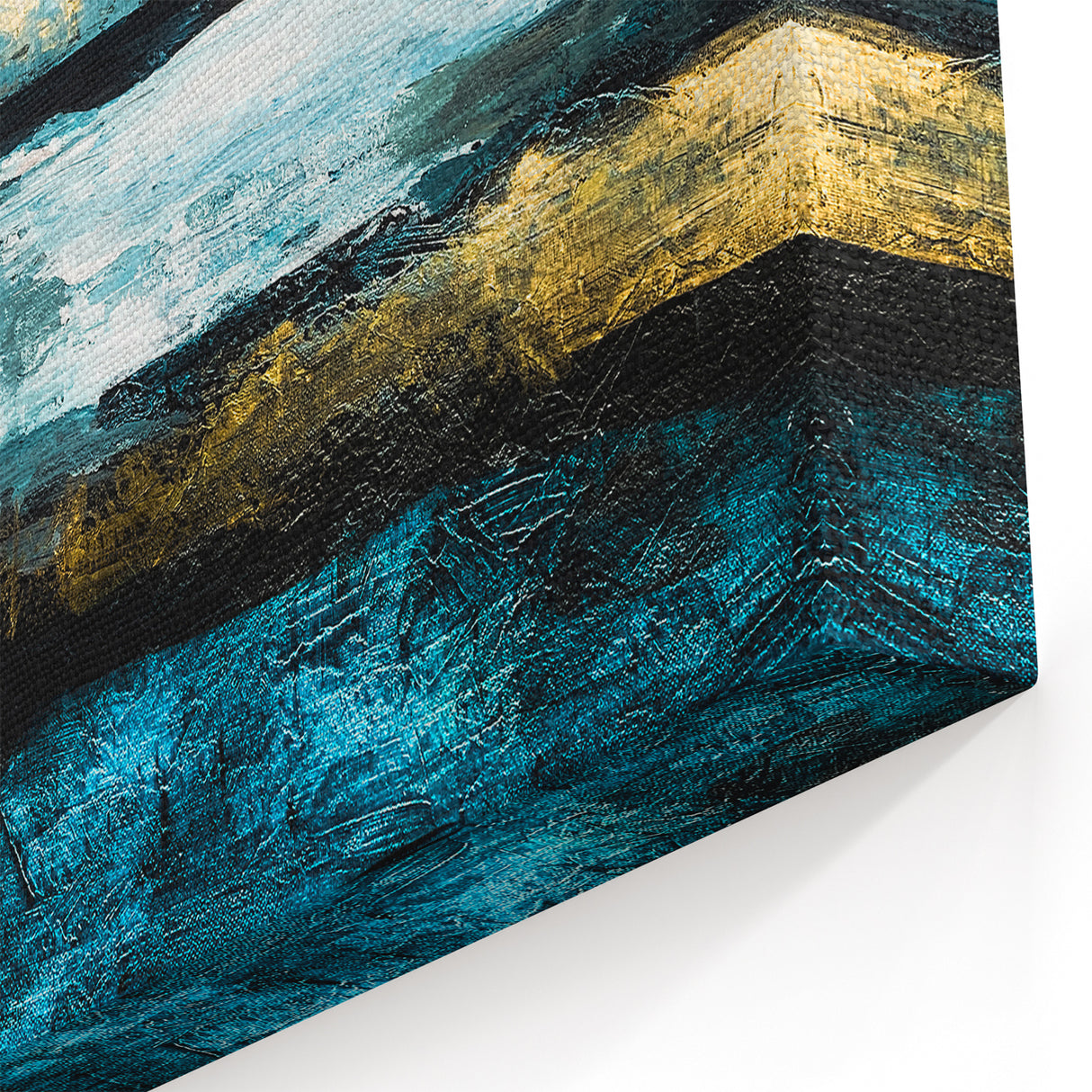 Modern Landscape Abstract - Vibrant Abstract Scenery Canvas Wall Art