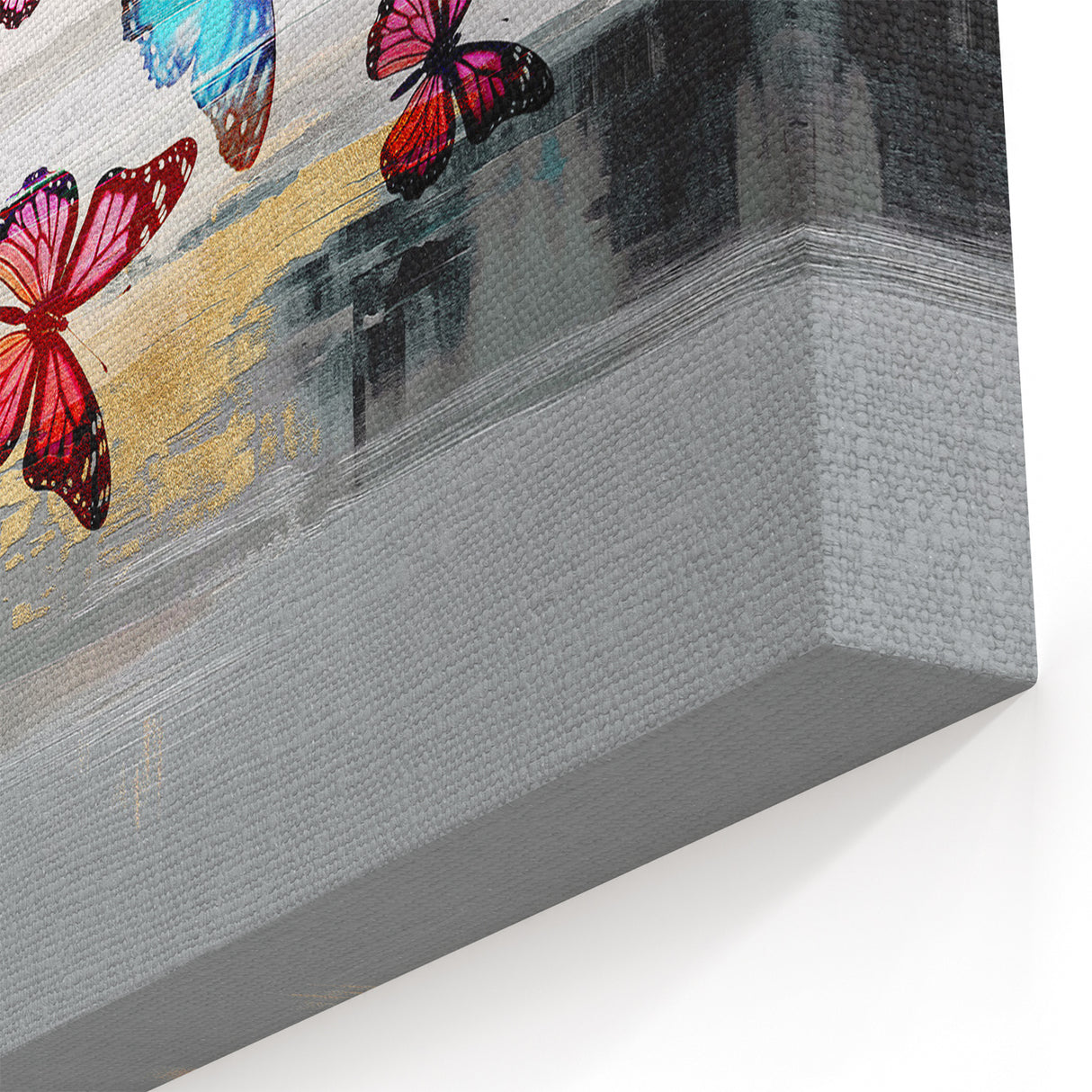 Colorful Butterfly Abstract Art on Canvas