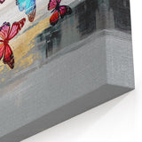 Colorful Butterfly Abstract Art on Canvas