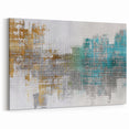 Geometric Strokes and Lines Art - Modern Abstract Canvas Print