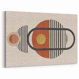 Geometric Abstract Line Art - Modern Shapes Canvas Print