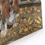 Adorable Basset Hound Trio Wall Art - Basset Hound Print for Dog Lovers
