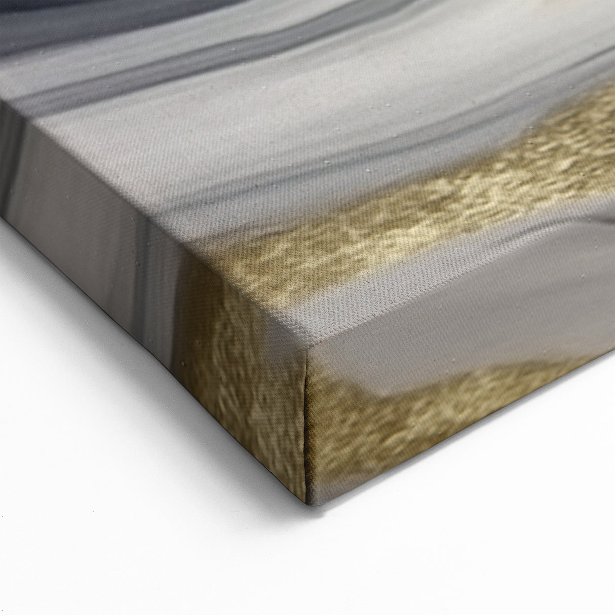 Navy, Gold, and Marble Abstract Geometric Art