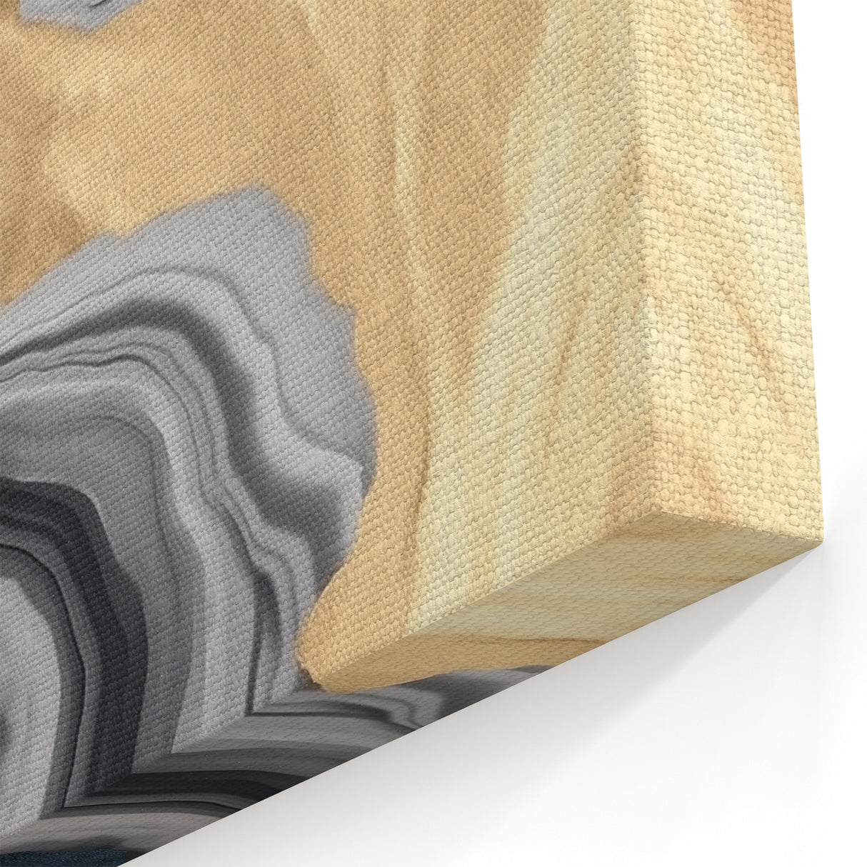 Luxurious Navy and Gold Marble Abstract Art