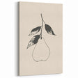 Minimalist Pear Silhouette - Modern Simple Abstract Wall Art Decor