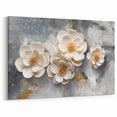Elegant Floral 3D Art - Modern Abstract Brush Strokes Canvas