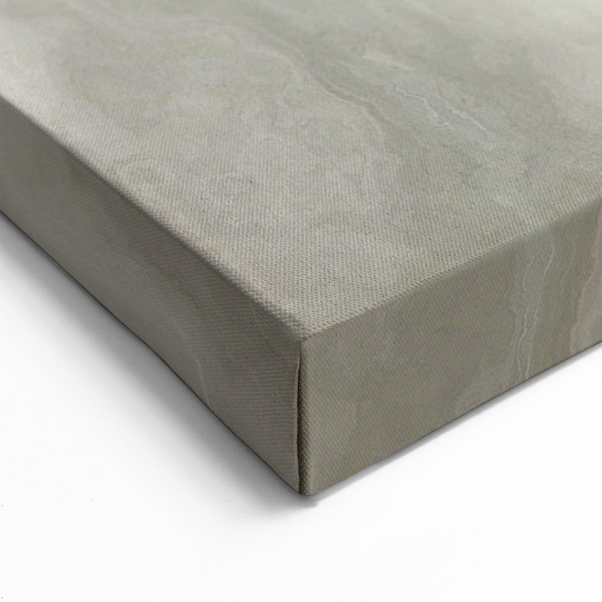 Abstract Line Art - Tree Rings and Gold Wave on Grey Canvas