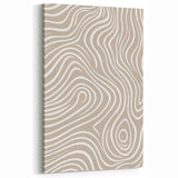 Modern Minimalist Abstract Art - Wavy Organic Line Pattern