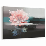 Floral Abstract Brush Strokes - Modern Pink Flower Canvas Art