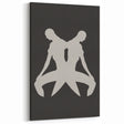 Minimalist Mirrored Figure Art - Modern Abstract Silhouette Decor