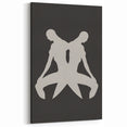 Minimalist Mirrored Figure Art - Modern Abstract Silhouette Decor