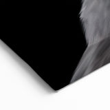 Cute Bulldog Puppy Art - Black and White Modern Canvas Decor