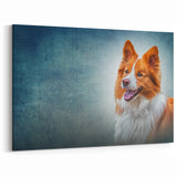 Collie Wall Art - Vibrant Collie Canvas Print - Beautiful Collie Decor