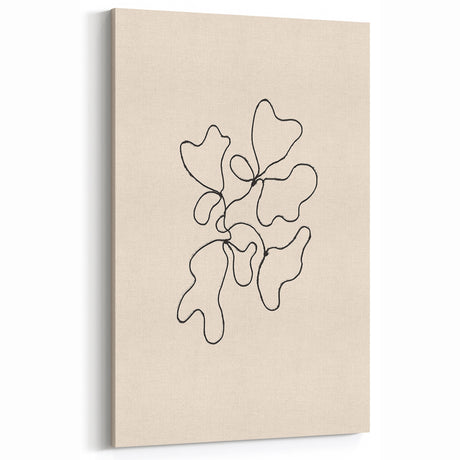 Minimalist Abstract Geometric Art - Modern Simple Line Canvas Print