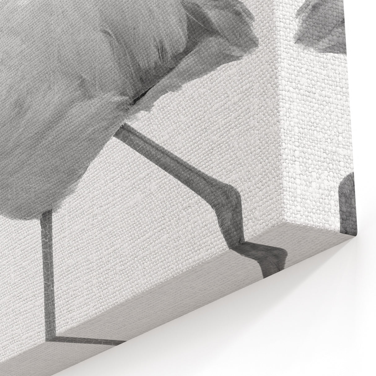 Elegant Black & White Flamingo Wall Art - Minimalist Flamingo Print Decor