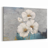 Delicate Floral and Abstract Lines Art Canvas