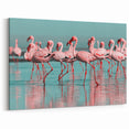 Flamingo Parade - Mesmerizing Flamingo Wall Art in Pastel Tones
