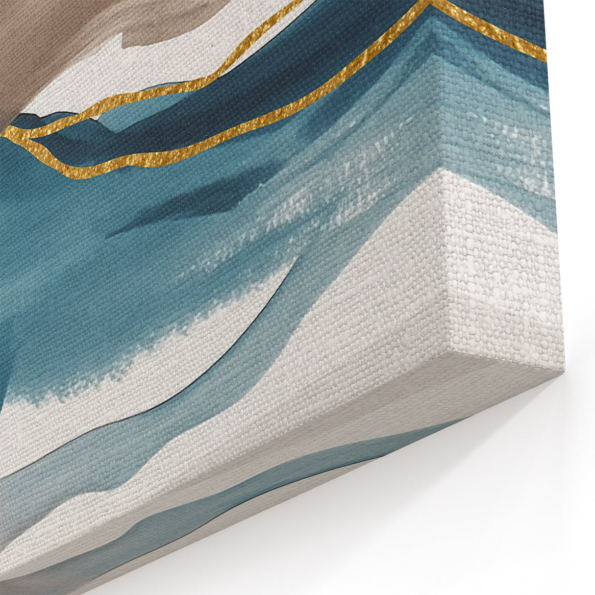 Elegant Waves and Strokes Abstract Art Canvas